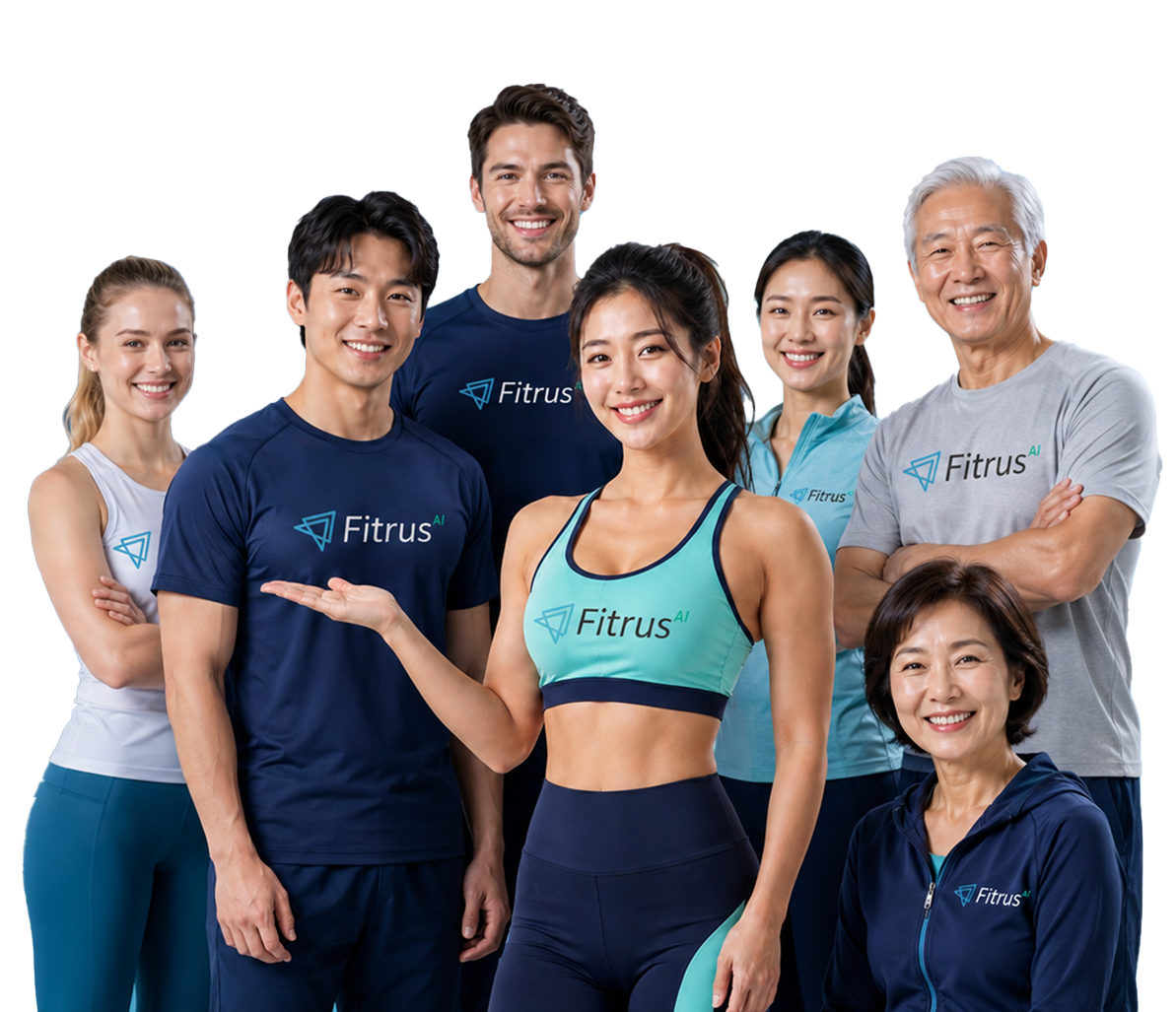 다양한 연령대의 Fitrus AI 사용자
