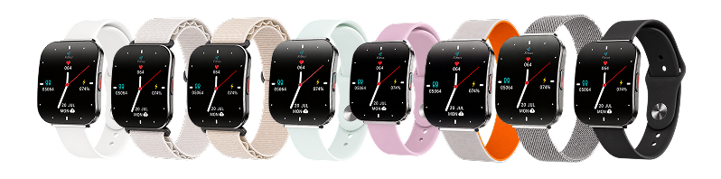 다양한 색상의 Fitrus Watch 스트랩